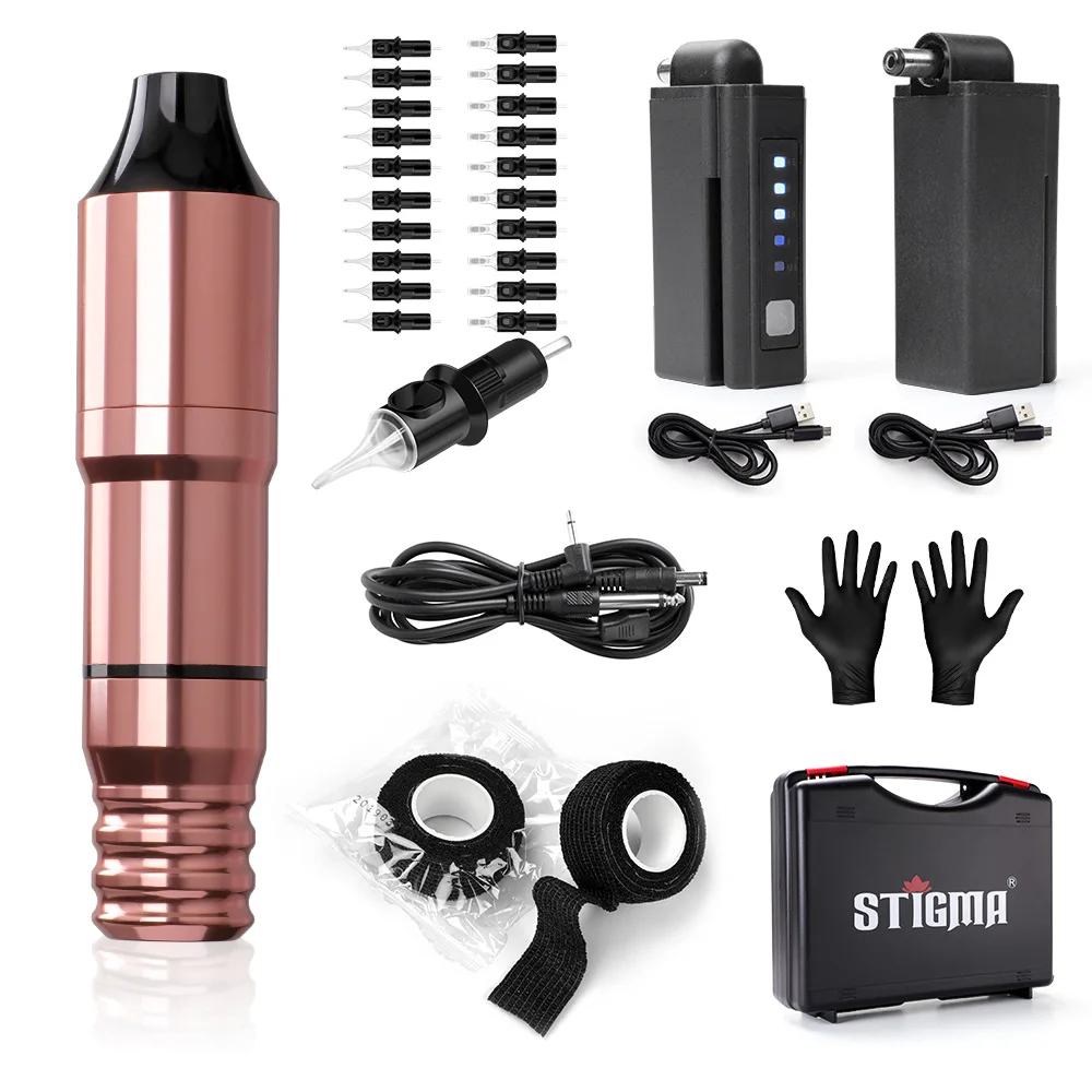 Wireless Tattoo Pen Machine Kit with Needles