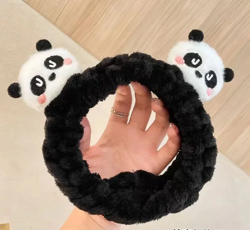 Süße Panda Puppe Stirnband Kopfschmuck waschen Gesicht Haar Karte Haars pange Haarband Schleife Kinder Erwachsenen Haar Zubehör