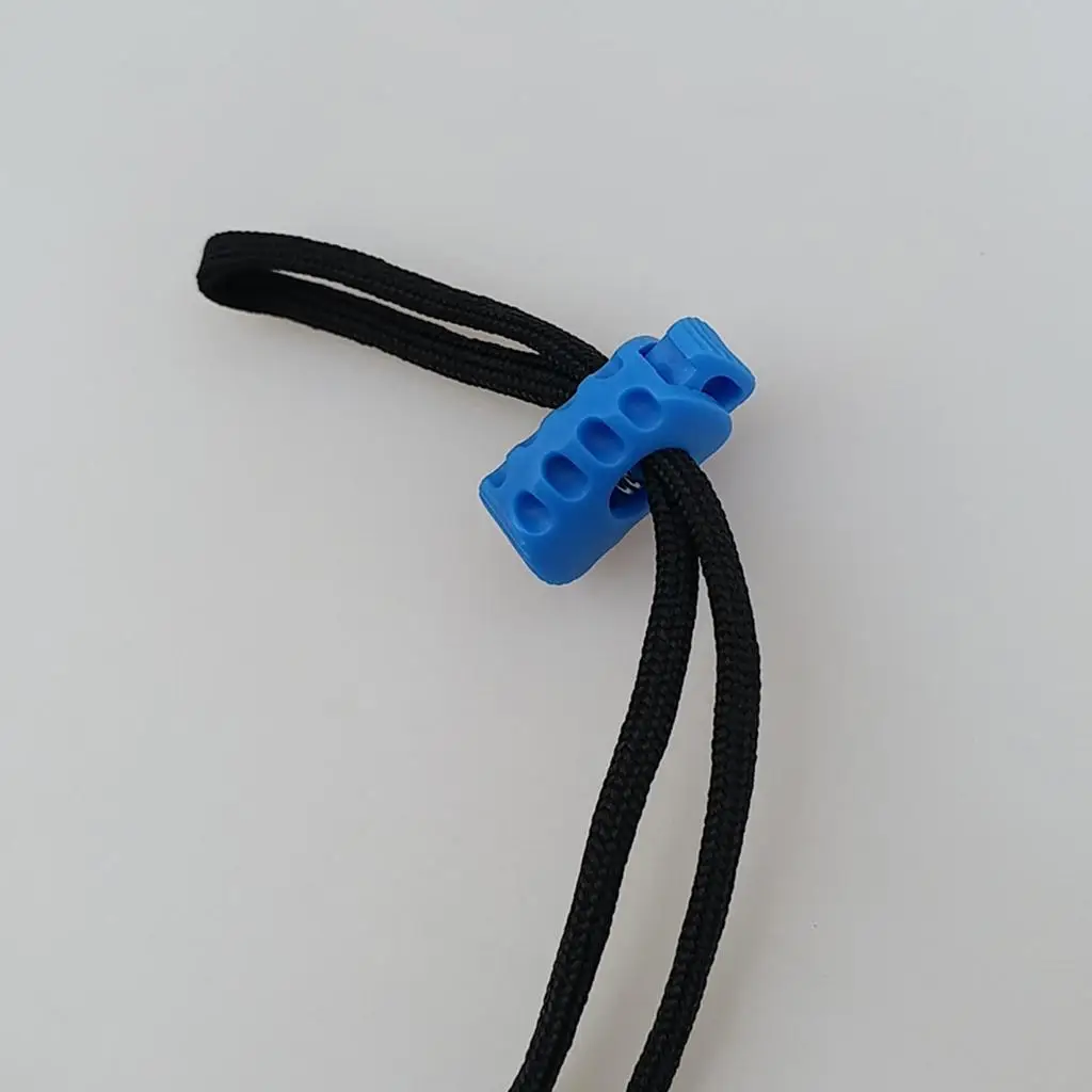 Shock Cord Stopper Plastic Single Hole Spring Toggle Lock for Sportswear Luggage Tents and Daily DIY Use