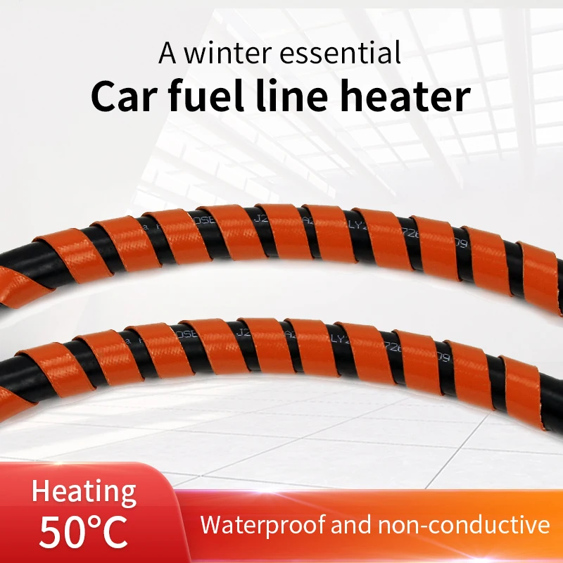 Car Oil Pipe Heater Insulation Belt 12v 24v Automatic Constant Temperature Heating Waterproof Insulation Non-Conductive