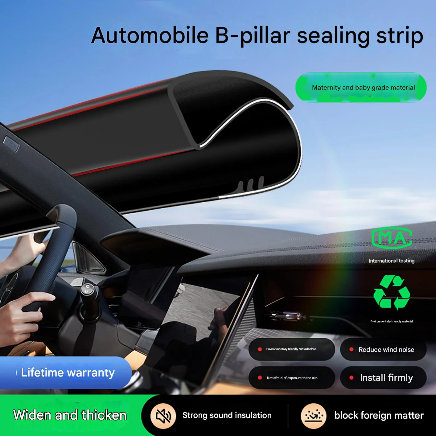 

Уплотнительные ленты для автомобиля, защита от шума и ветра на B-стойке, уплотнитель для кромки двери автомобиля, автомобильный герметик, декоративная полоса