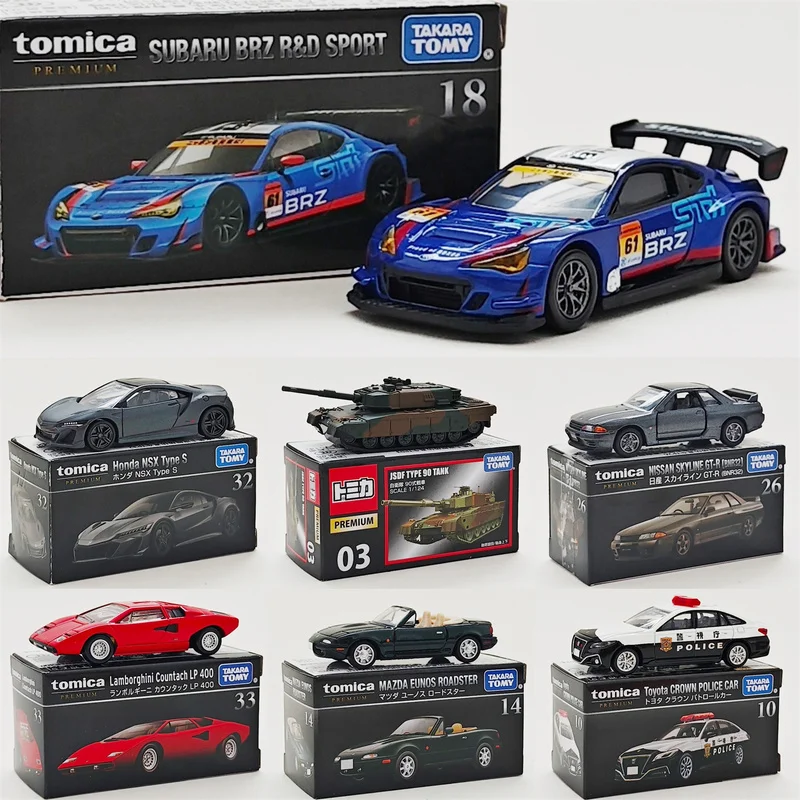 

Spot Goods Honda Nissan Toyota Cars Model Takara Tomy Tomica Lamborghini Subaru Mitsubishi Cars Alloy Diecast Model Kid Gift Toy