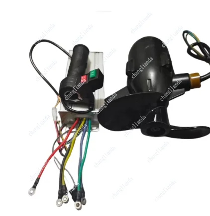 12-72V Marine Underwater Propeller Rubber Boat Electric Outboard Motor Brushless Motor Waterproof Motor with Controller Handle