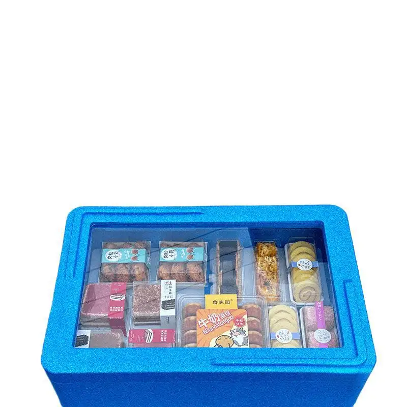 Tila dessert misu stall transparent incubator commercial food grade foam cake refrigerated refrigerator