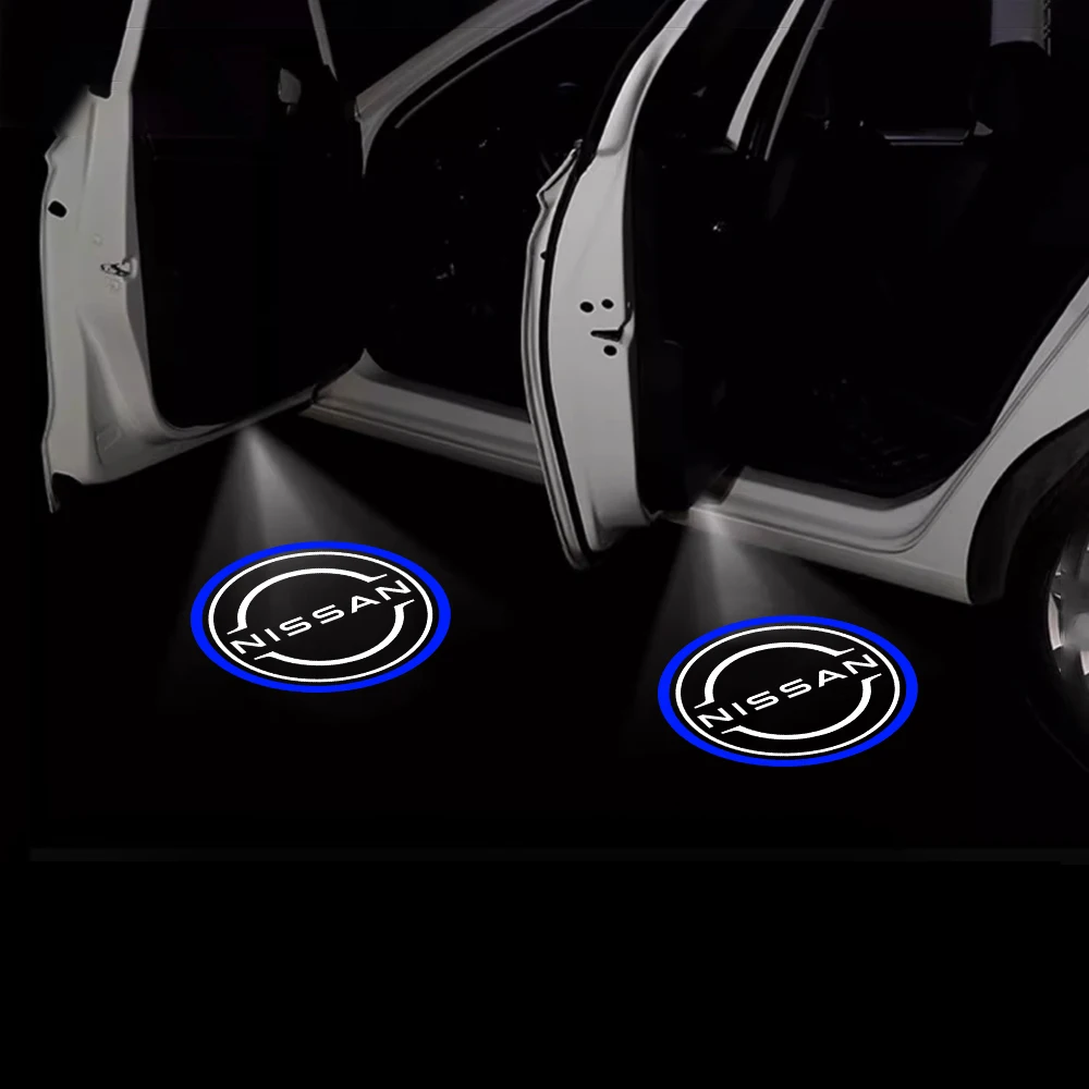 2 قطعة باب السيارة ترحيب أضواء جهاز عرض (بروجكتور) لنيسان ماكسيما 2004-2020 2019 تيتان أمادار TEANA ألتيما اكسسوارات