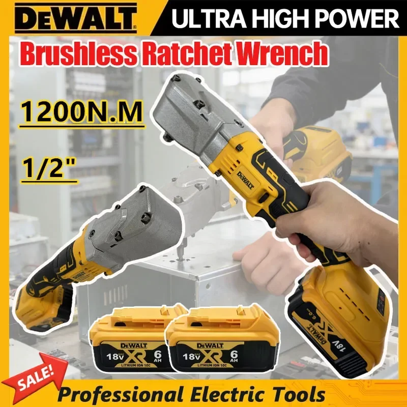

Бесщеточный гайковерт DeWALT 1200 Нм, электрический аккумуляторный дрель-шуруповерт 1/2'' для снятия винтов и гаек, инструмент для ремонта автомобилей