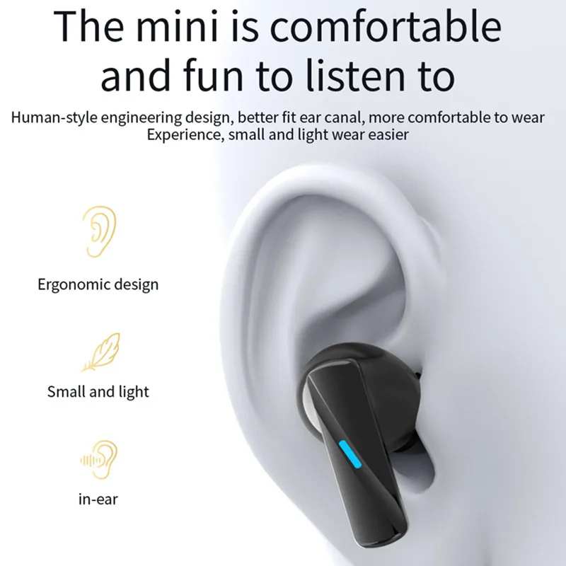 Sony Echte draadloze Bluetooth-oortelefoons en hoofdtelefoons In-ear oordopjes Waterdichte Fitness Motion Muziek Headset Flip Cover Oortelefoon