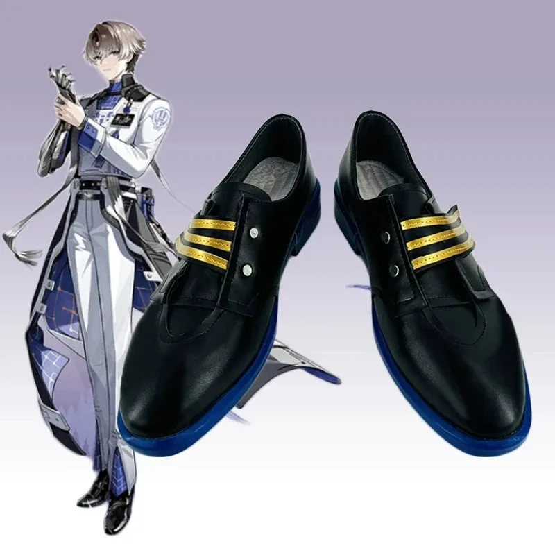 

LQWuthering Waves Xiangli Yao Cosplay Shoes Halloween Carnival Party XIANGLI YAO Black Shoes for Man Boys Customized