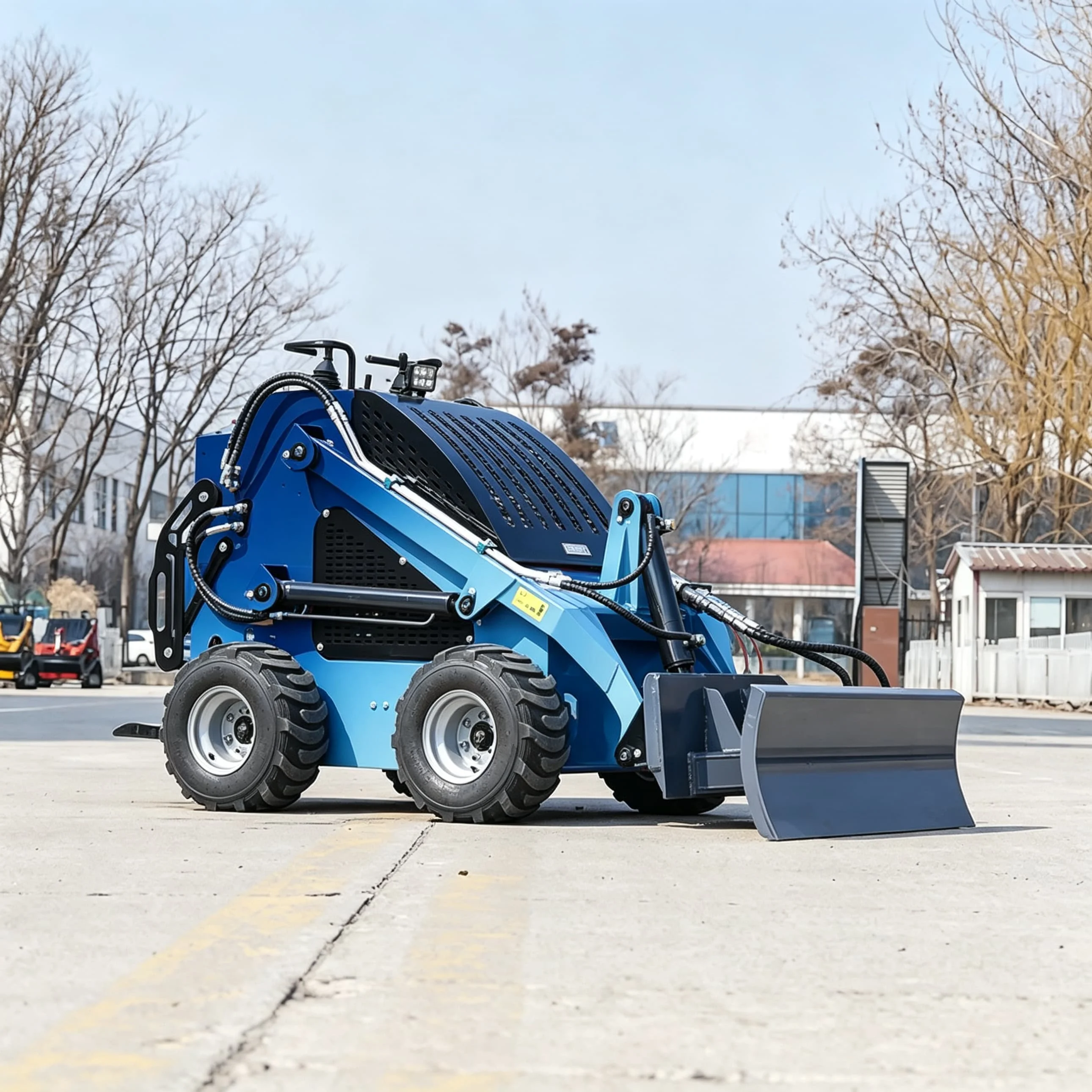 Reliable core components Auxiliary hydraulic circuit Light Skid Loader Building Skid Steer Gravel Handling Skid Loader view 2