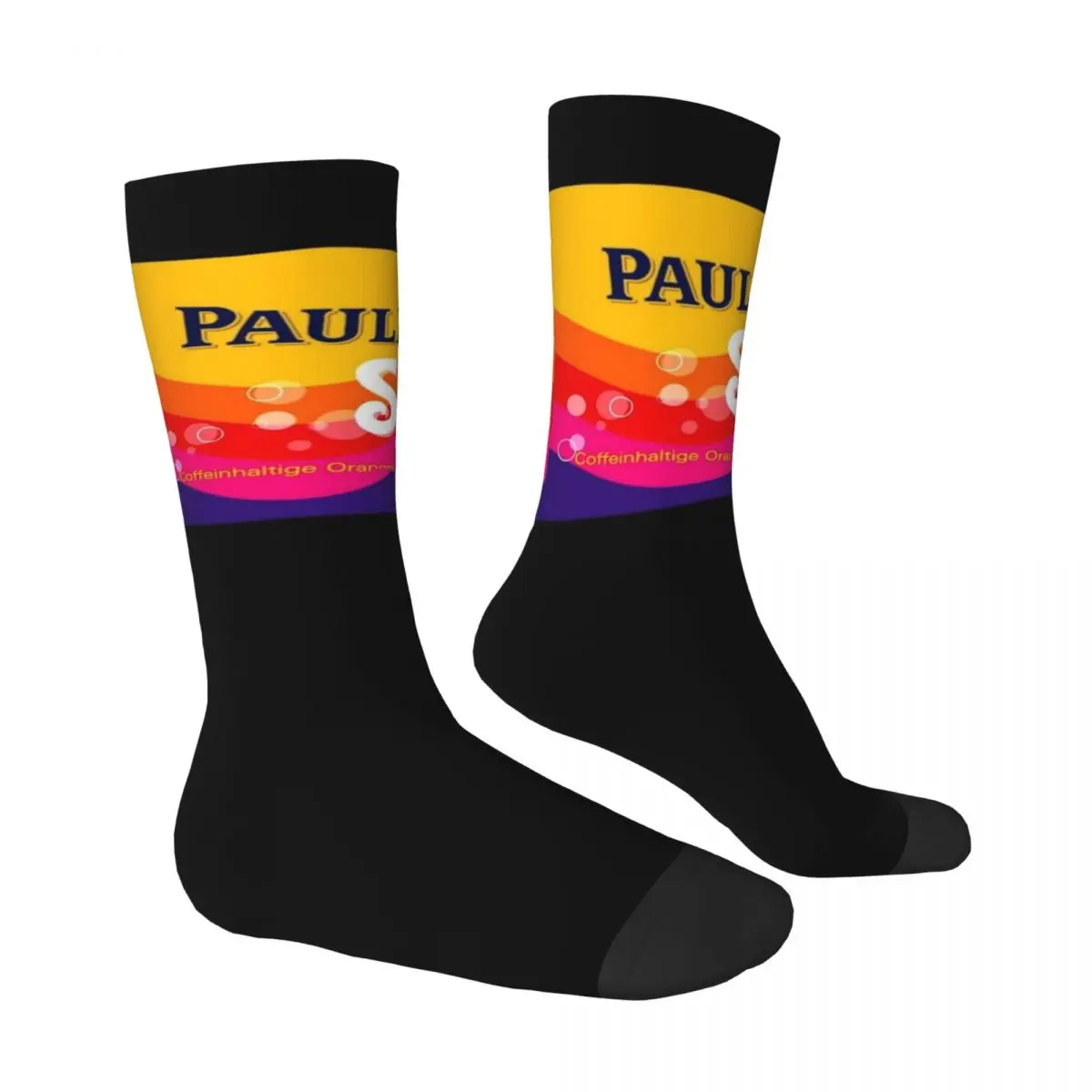 Paulaner Spezi-Chaussettes imprimées coordonnantes pour hommes, bas de course, chaussettes de sport, mode automne, chaussettes douces moyennes