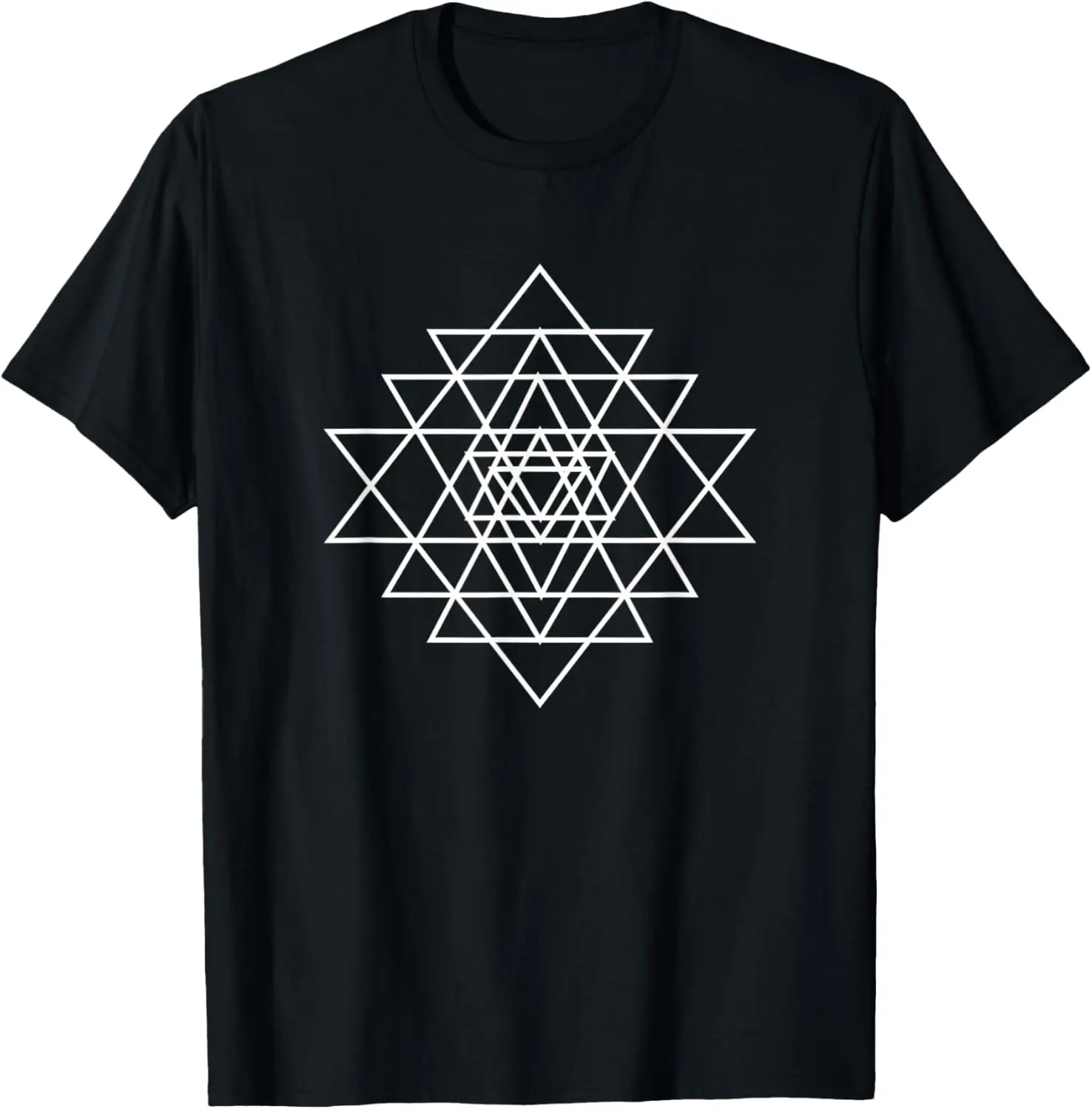 Sacred Geometry Geometric Magic T-Shirt +Sacred Geometry Shirt - Geometric Penrose Triangle T Shirt Vintage Clothes