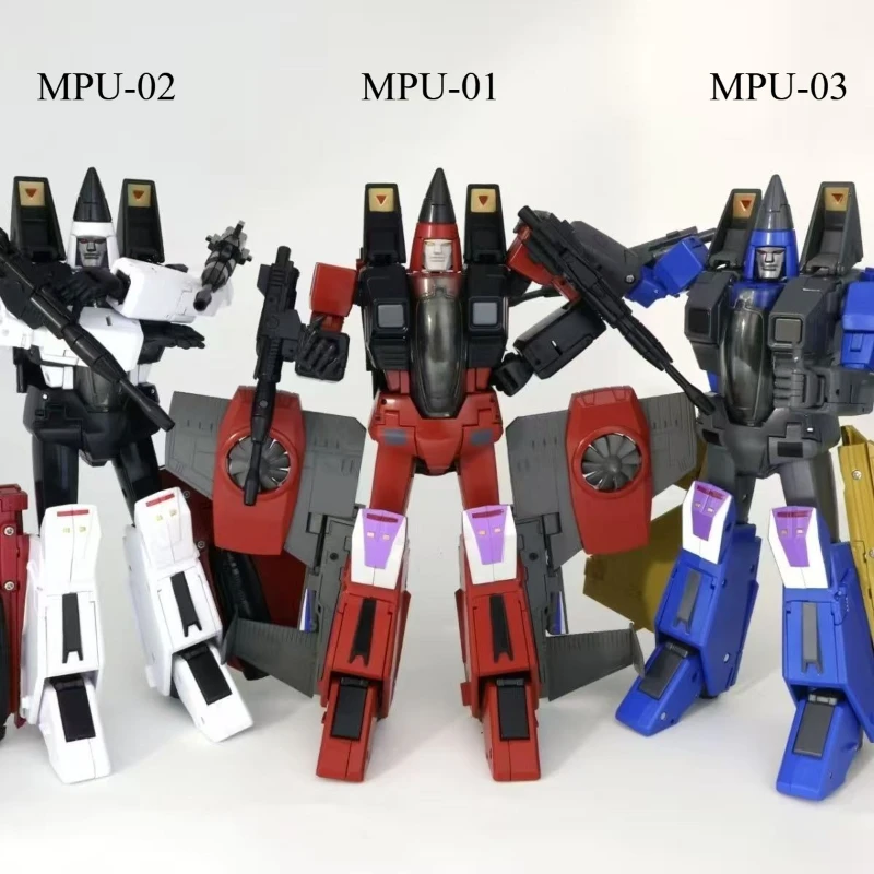 

【In Stock】 Transformed Toys MPU-01MPU-02 MPU-03 Flying Squad Three-pointed MP52 Mobile Robot Model Toys Desktop Collection