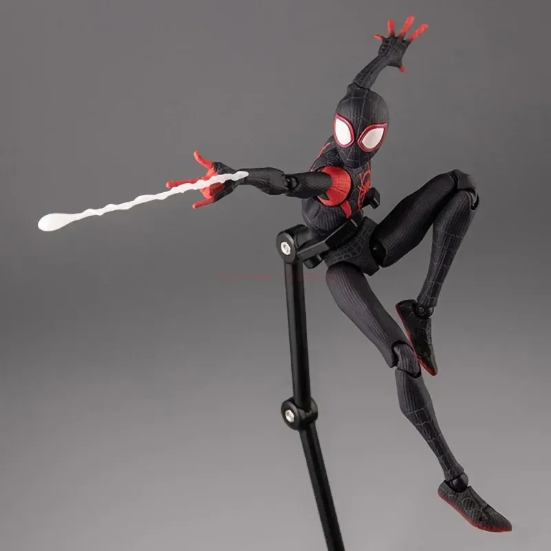 Spider-man Sentinel Sv Anime Figure Action In Stock Spider-verse Miles Morales Peni Parker Action Figurine Movable Doll Toy Gift