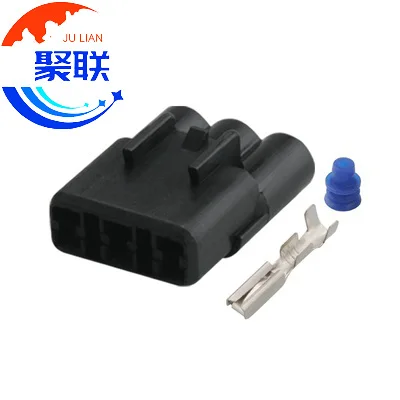 Auto 3pin plug 6180-3451 Sensor waterproof electric black color connector with terminals and seals