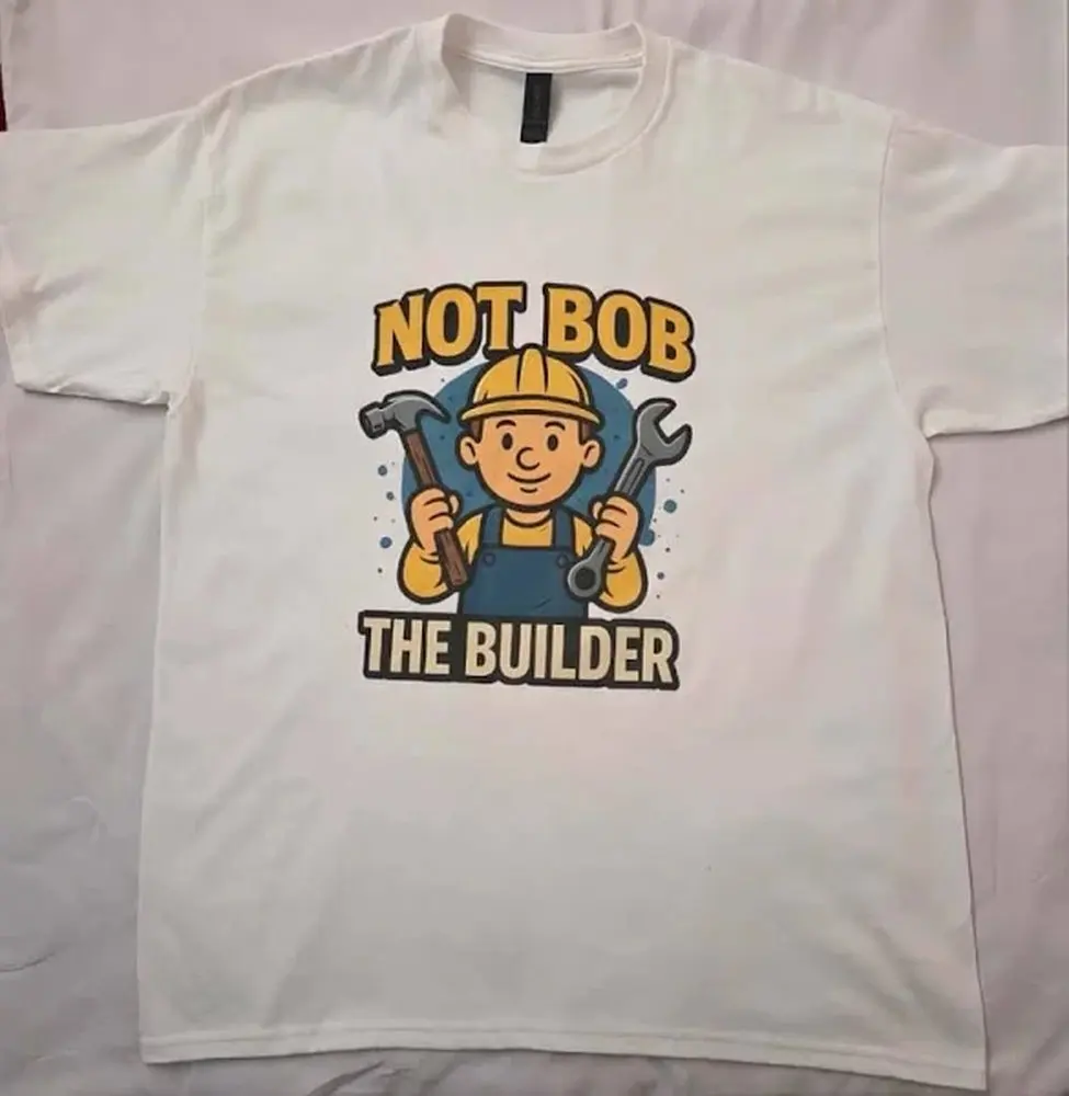 

p06 anime cartoon Bob the Builderfans TEE T-shirts for both men and women clothes 2025 new Graphic Streetwear 100% Cotton