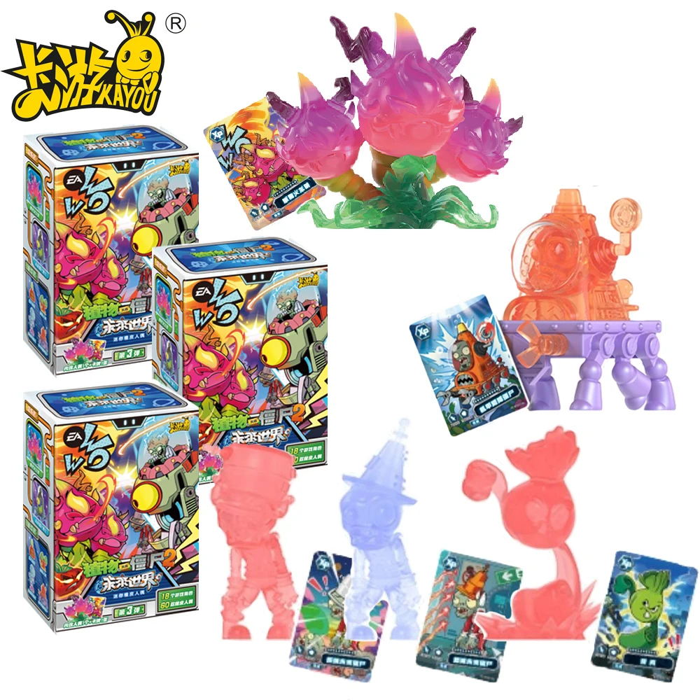 

KAYOU Genuine Plants Vs. Zombies Peripheral Blind Box Eraser Figure Toys Cartoon Stationery Backpack Charms Gifts for Children
