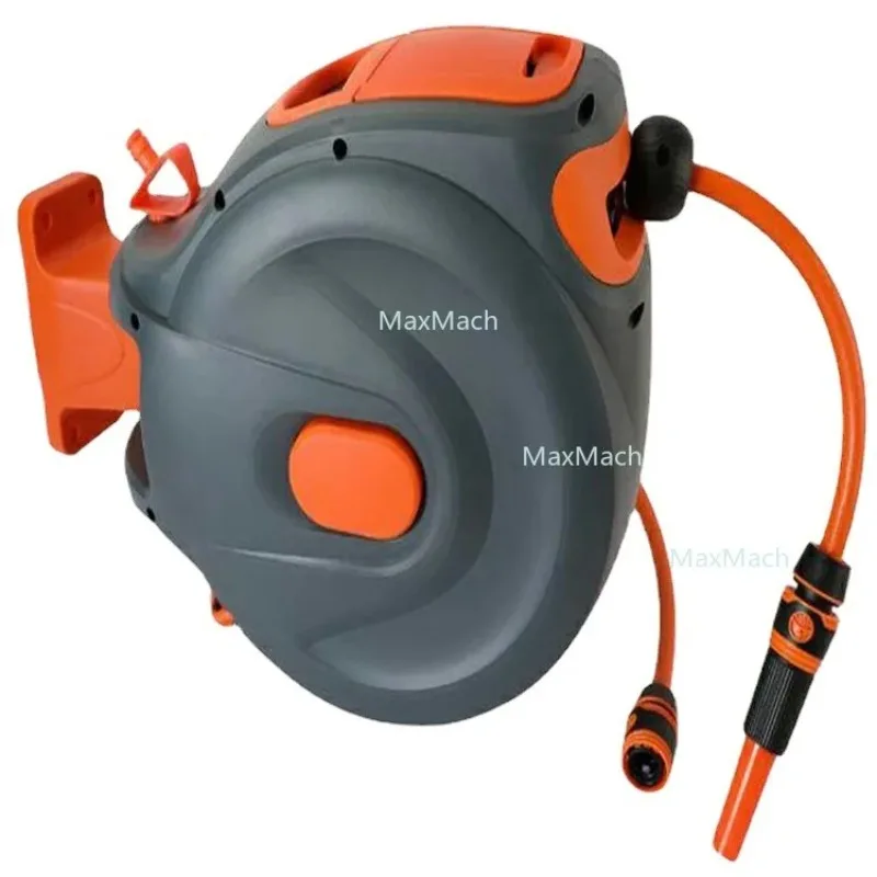 Garden Watering Automatic Retractable Water Drum Home Hose Storage Gardening Hose Cart Wall Mounted Hose Reel 20 Meters