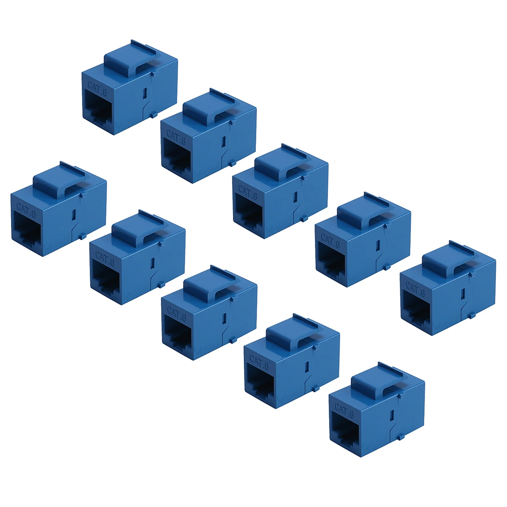 

X07A 10 шт. разъем RJ45 Keystone Jack Cat6 удлинитель Ethernet сеть LAN Cat 6 соединительные гнезда удлинительный адаптер, синий