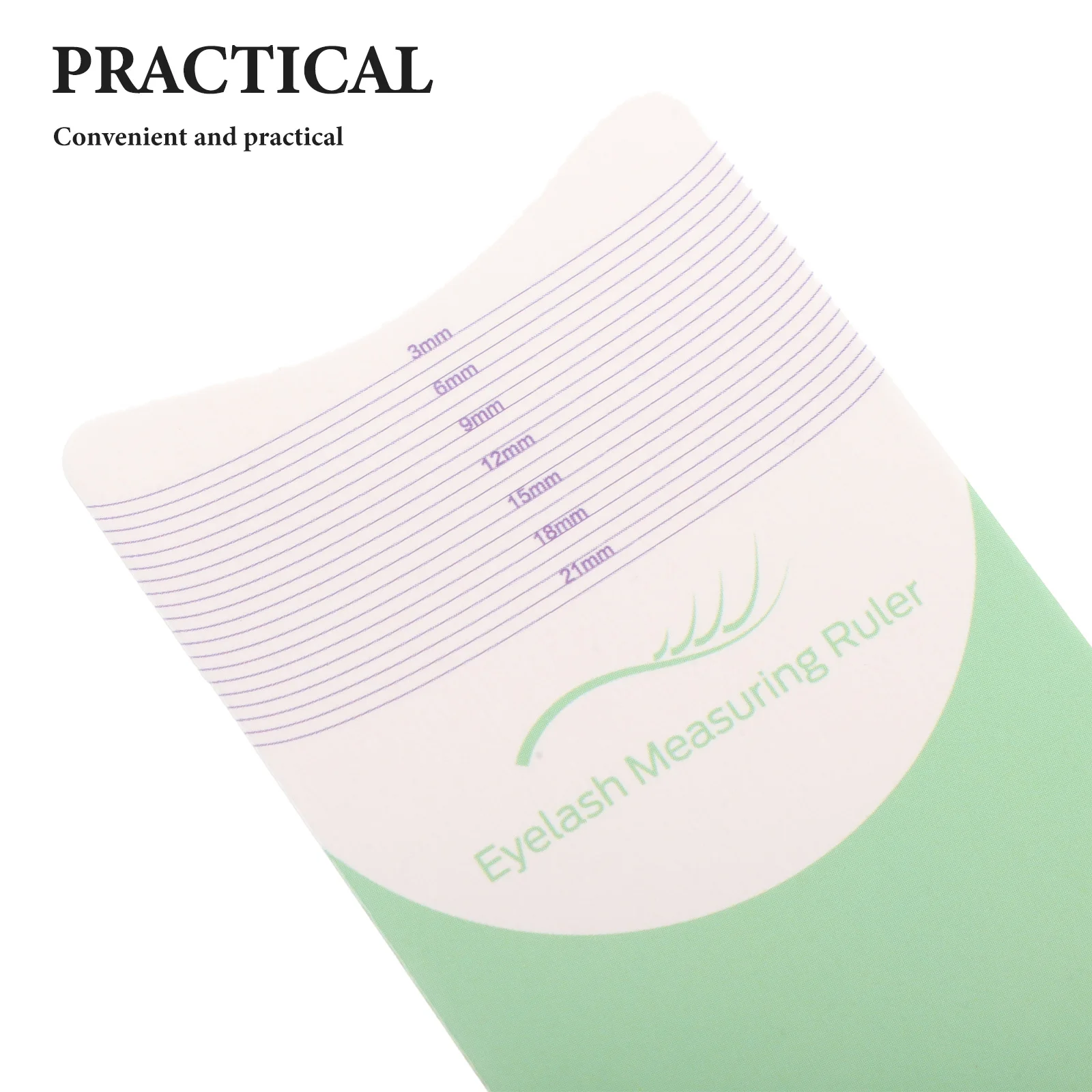 Reglas de medición de extensión de pestañas, herramientas de longitud de pestañas para aplicación de pestañas profesional DIY, regla de pestañas, 5 uds.