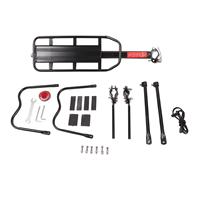 Adjustable Universal Rear Luggage Carrier Rack Easy Installation with Tail Reflector for Bikes and Repair Shops
