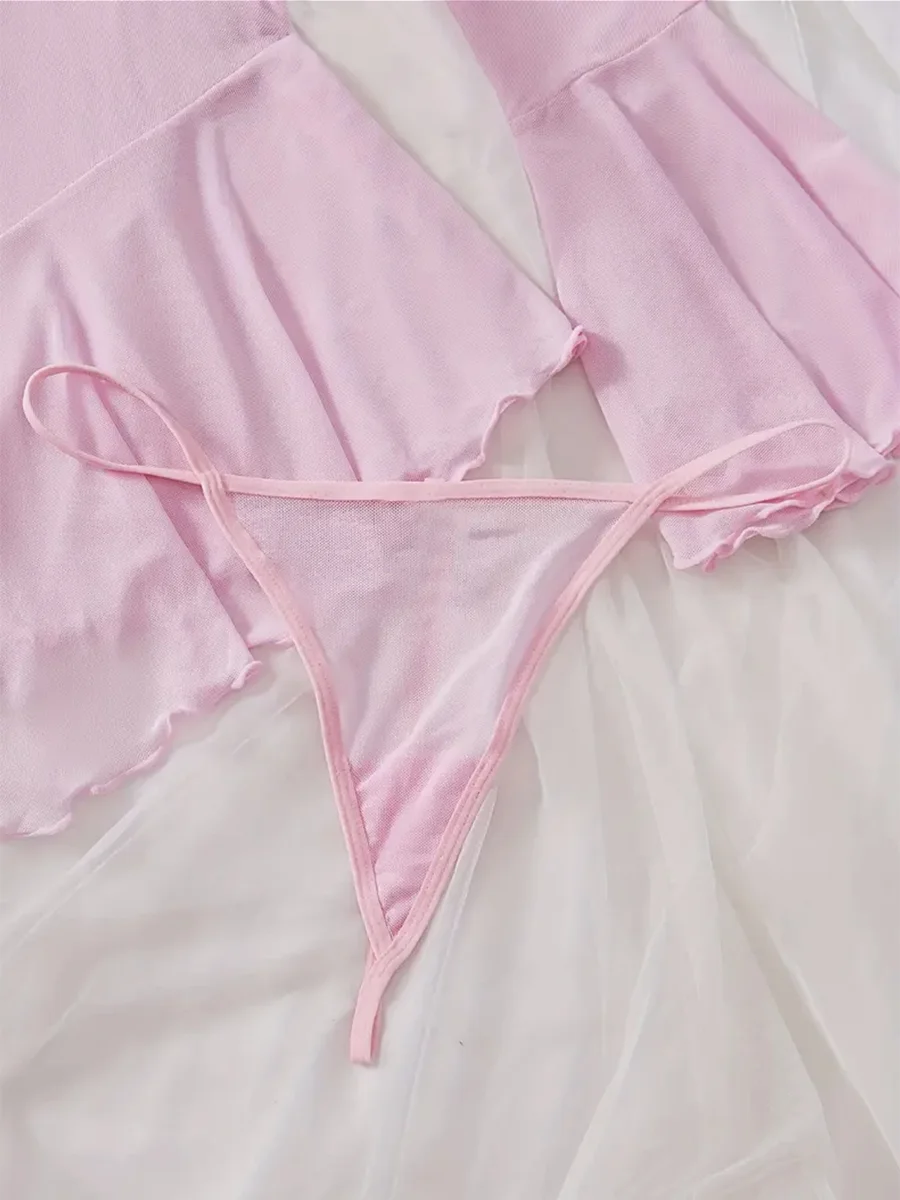 Sexy krajkové spodní prádlo sada erotické prádlo Lingeie sexy podprsenka sada pro ženy noční košile oblečení dámské sexy noční prádlo dámské erotické spodní prádlo - náhled 3