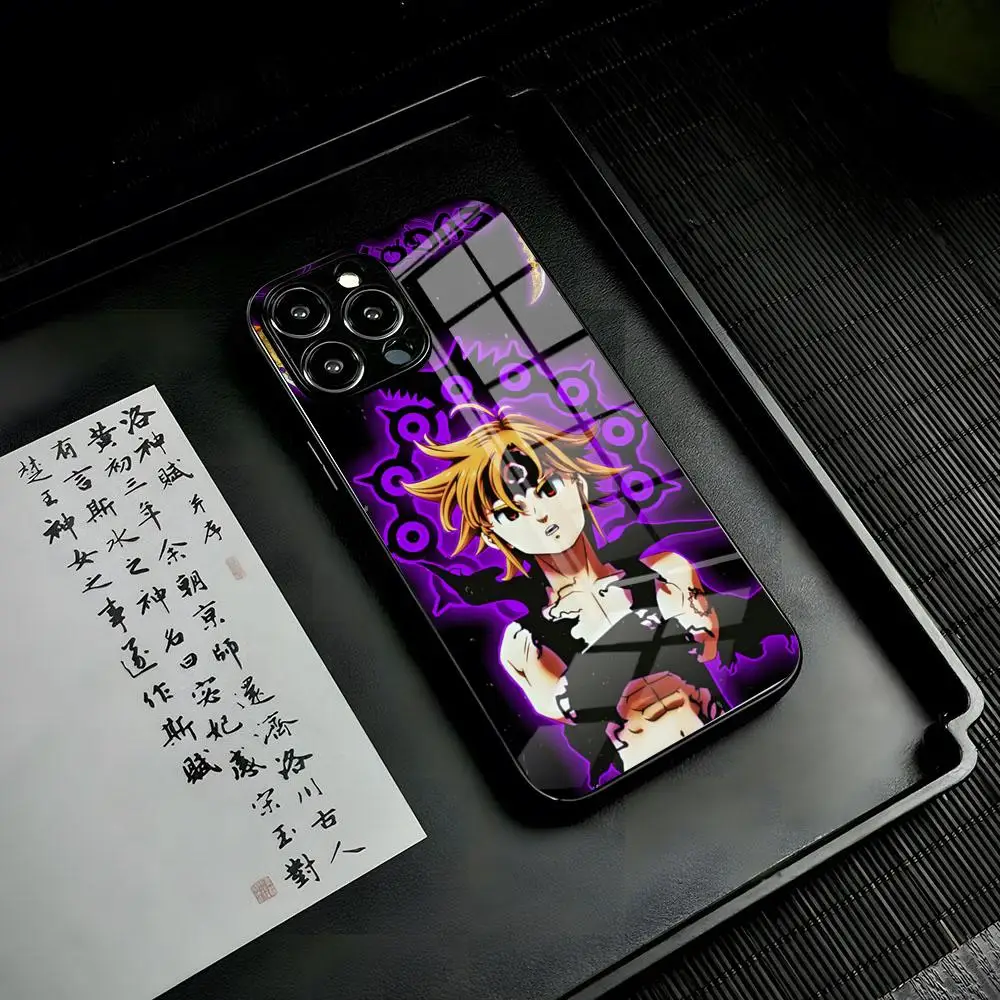 Meliodas Anime Phone Case 2024 new For IPhone 16 15 14 Pro 13 11 12 XR XS MAX 7 8 Plus 13 tempered glass Covers