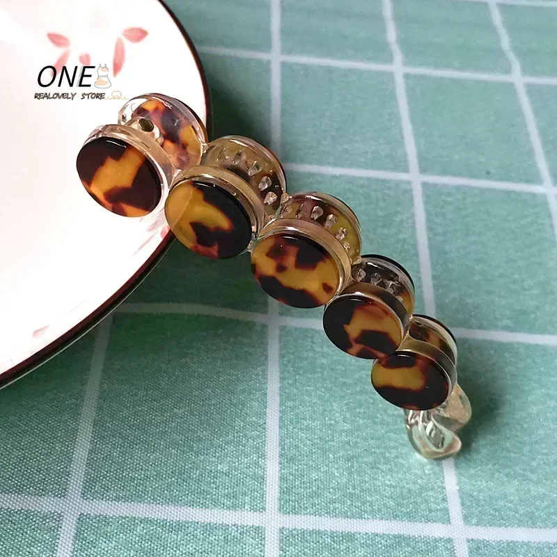 女性用無地バナナクリップ,ヘアクリップ,ヘアピン,女の子用バレッタ,ヘアアクセサリー,韓国ファッション,新品