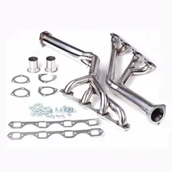 Tri-Y Steel Ceramic Coated Exhaust Headers Small Block For Ford Mercury Mustang Cougar, 260, 289, 302