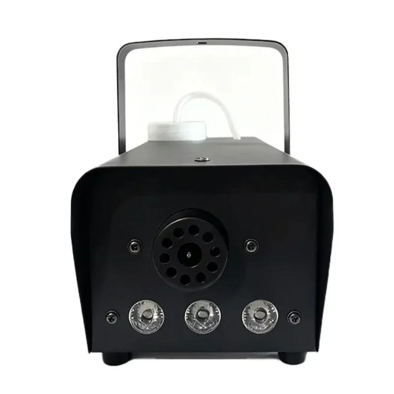 Smoke Machine 500W DMX512 Stage Lights 3.5m Spray Distance Wired and Remote Control Portable Fogger for Wedding Christmas Party