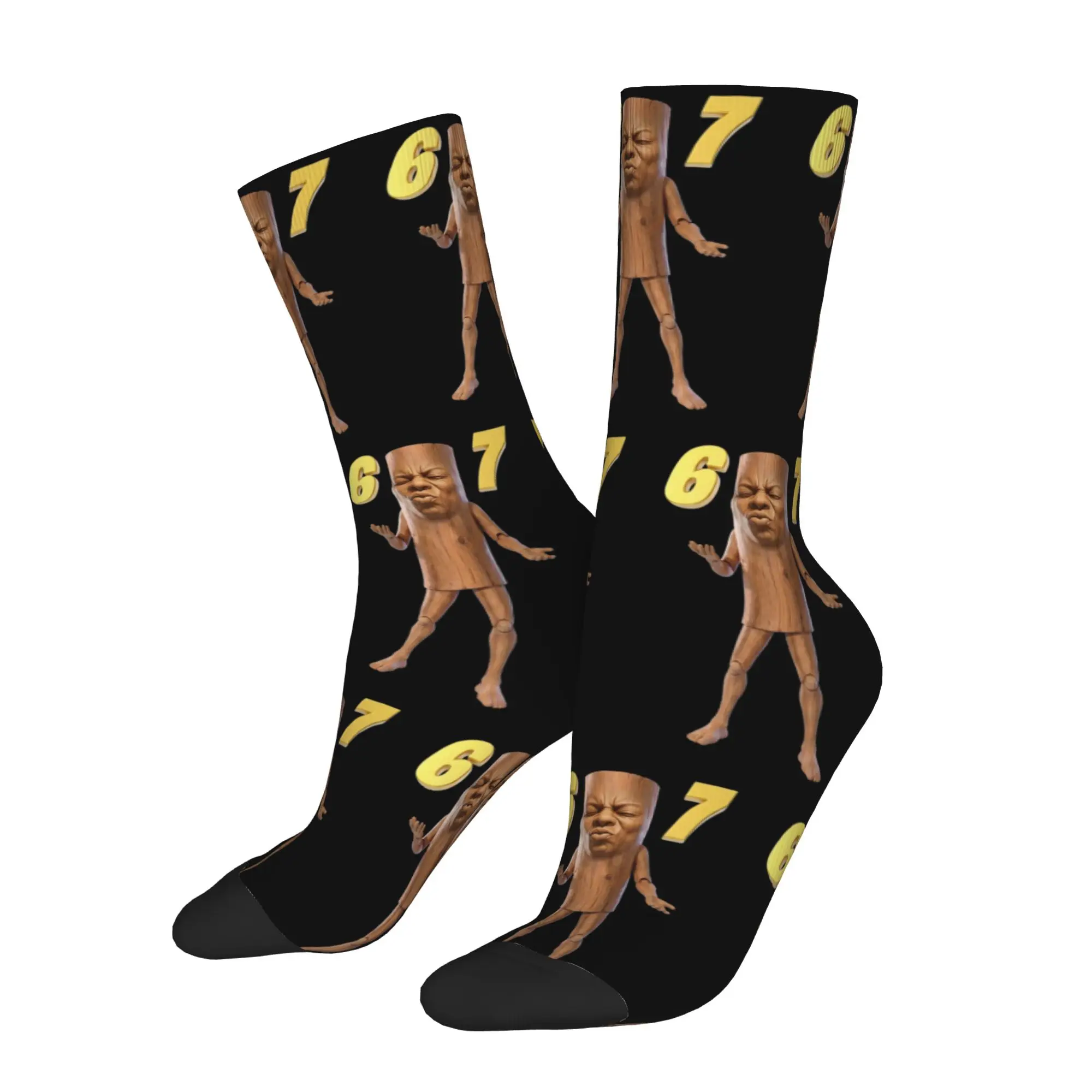 Cozy  Men Women Socks Funny I Heart Tung Tung Tung Sahur  Merchandise Cute  Skateboard Sock Spring Autumn Winter