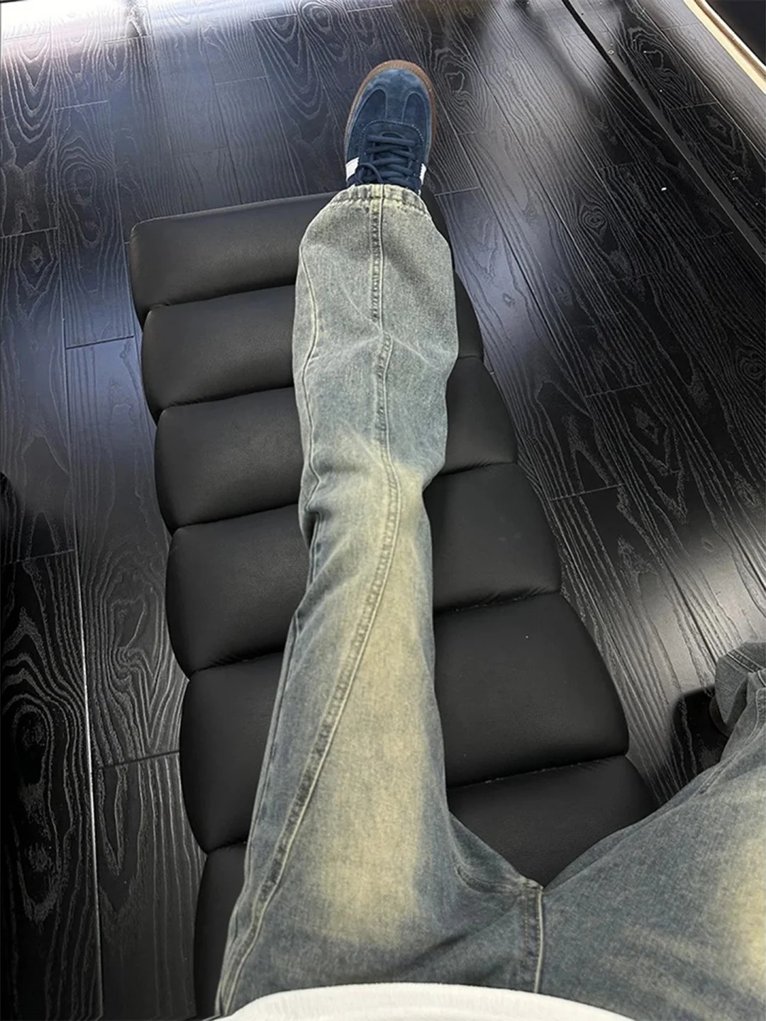 

Retro American High Street Men's Skinny Jeans Spring Autumn New Sle Cleanfit Pants Straight Leg Trousers Youth Faion