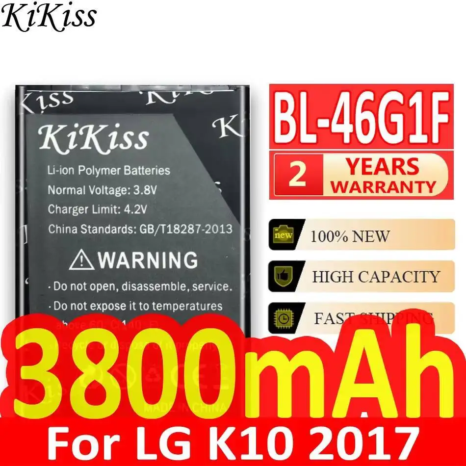 

Mobile Phone Battery BL-46G1F Durable For LG K10 2017 Version K20 Plus TP260 K425 K428 K430H X400 M-K121K 3800Mah Long-Lasting