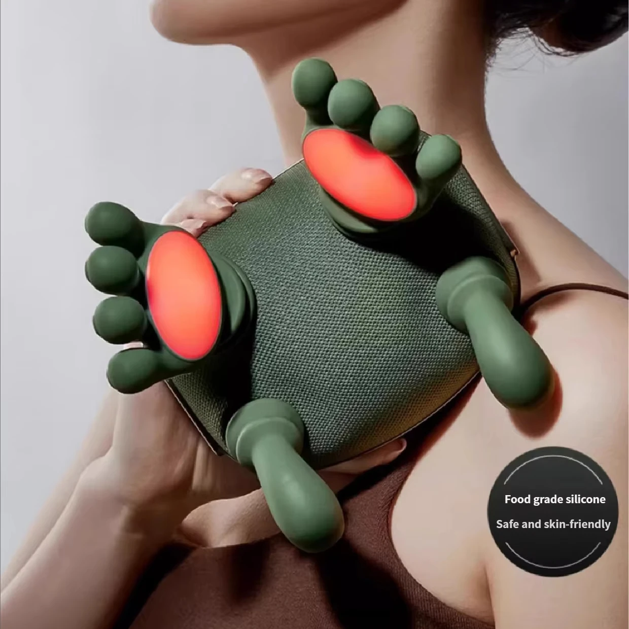 

New Products New Generation Bionic Finger Heating Neck and Shoulder Massager with Remote Control