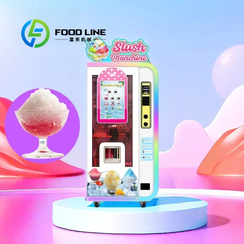 Automatic Bingsu Vending Machine Designed For Korean Dessert Shops Offering Smooth Shaved Ice Creations With Easy Operation
