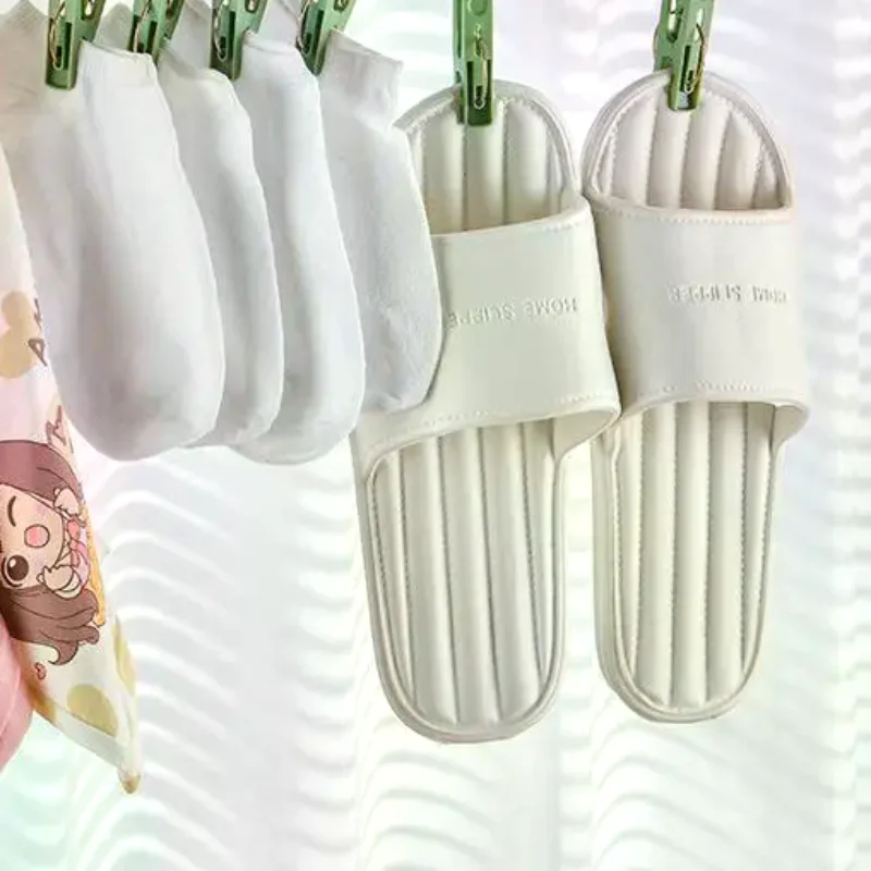 12-pack Hook Clip Clothes Hanger Household Clothesline Strong Small Windproof Clips For Drying Clothes Socks And Underwear