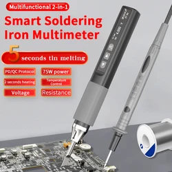 ZOYI ZT-N2 Intelligent portable high power soldering iron USB internal thermal maintenance welding multimeter measurement