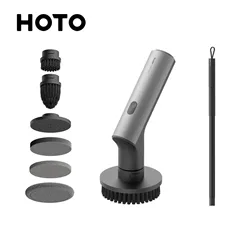 HOTO Electric Spin Scrubber 7 in 1 Electric Cleaning Brush Waterproof Electric Cleaning Tools for Floor Kitchen Bathroom