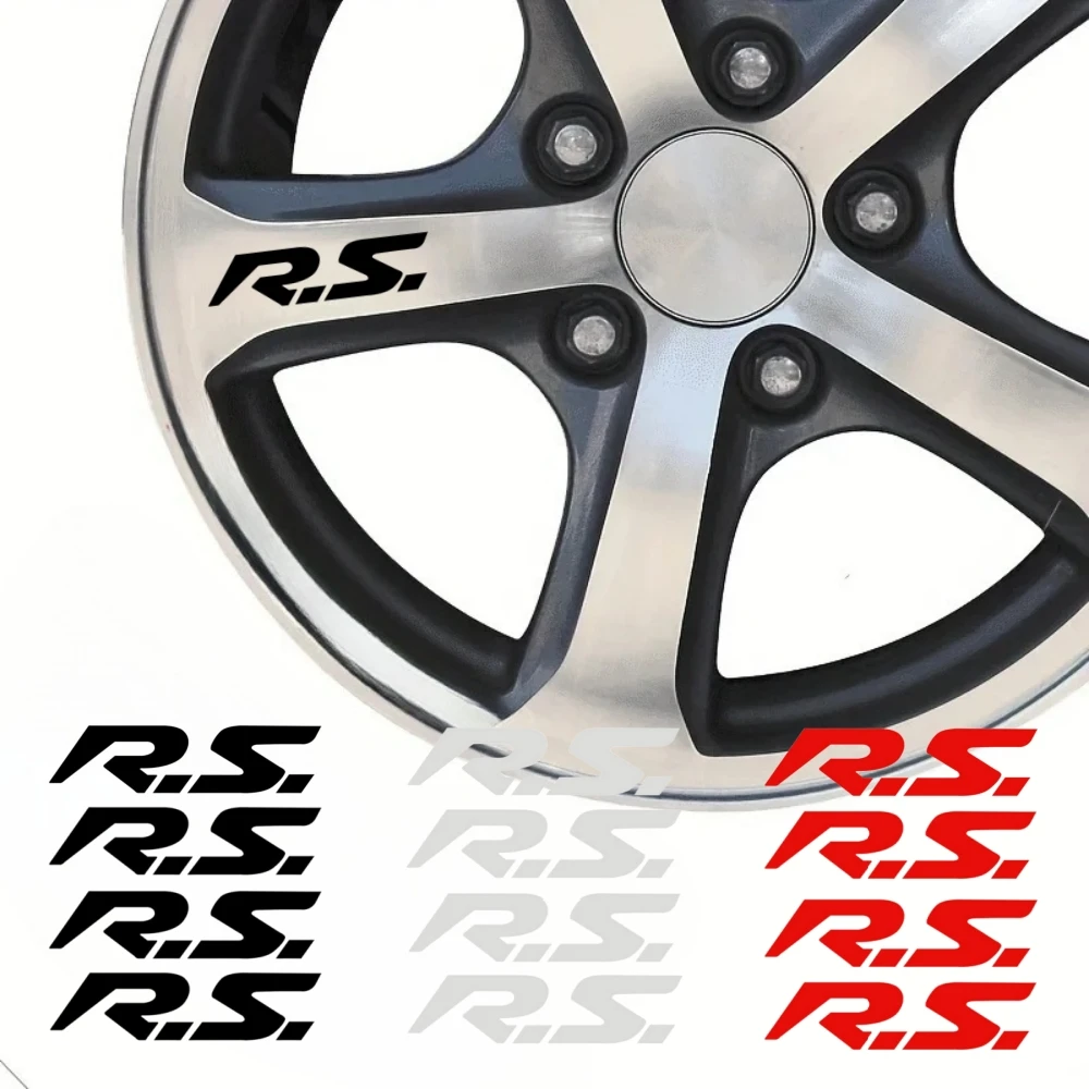 For Renault Zoe Clio Twingo Duster Megane Koleos Trafic Kwid Espace Master Symbol Kadjar 4Pcs Car Wheel Stickers