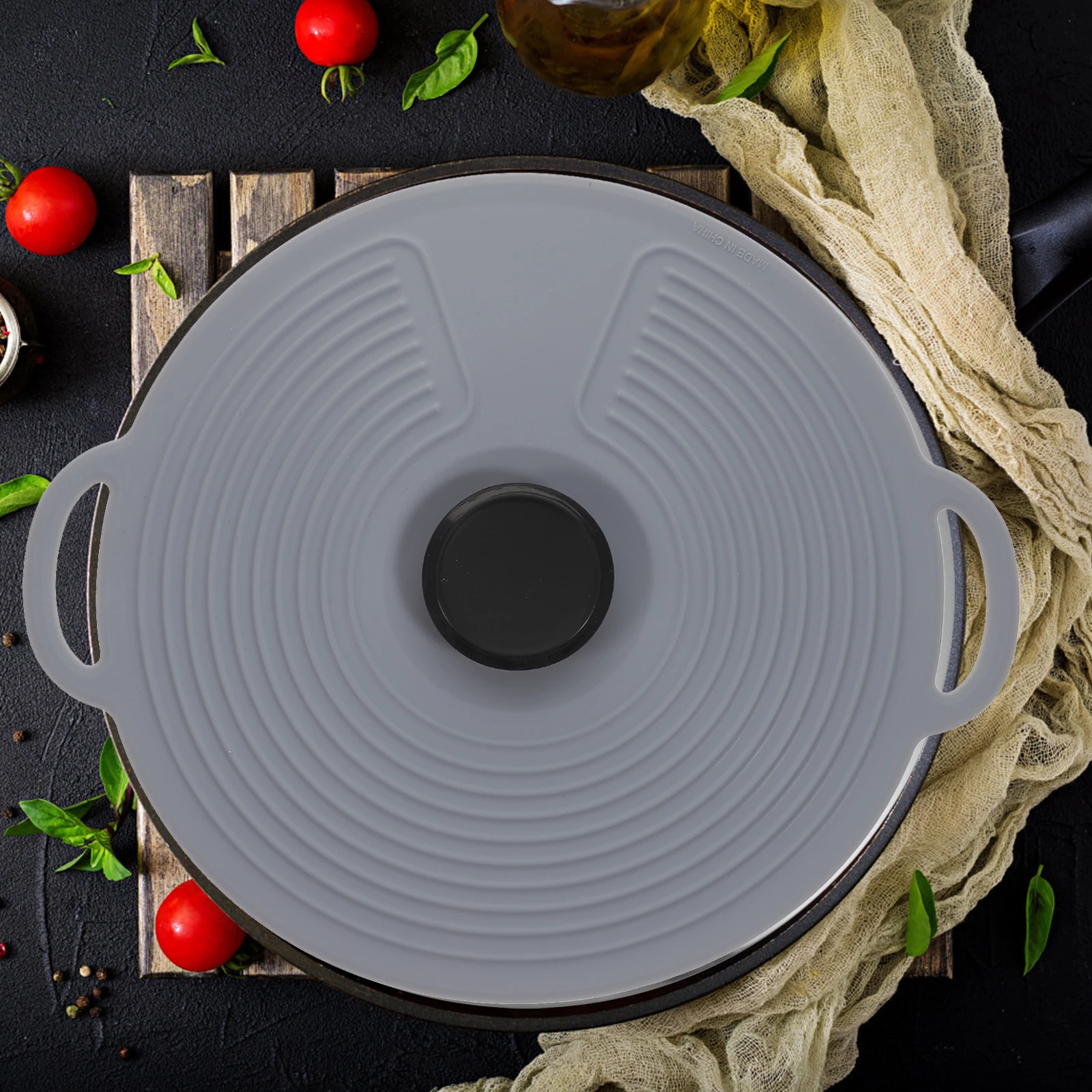 

1Pcs Silicone Lid Reusable Heat Insulation Anti-Scalding Fresh-Keeping Container Cover Food Cover Lid Kitchen Supply