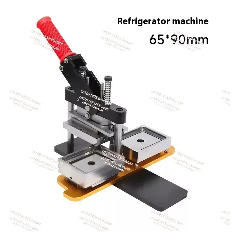 65 * 90MM magnetic tinplate refrigerator sticker making machine personalized refrigerator sticker pressing machine equipment