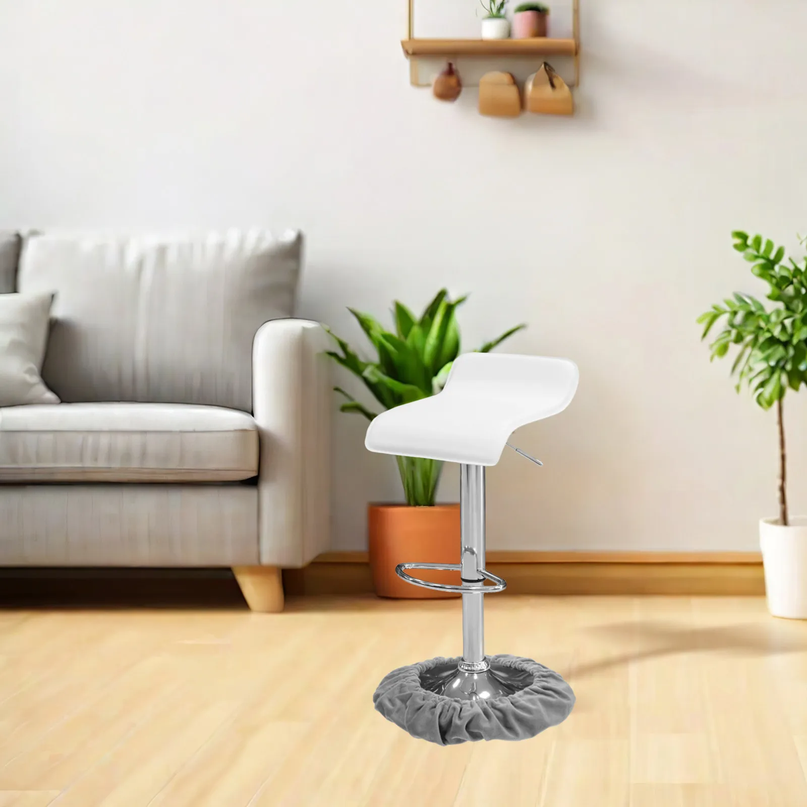 Non Slip Bar Stool Floor Protector Mat Scratch Proof Chair Leg Cover Ring Universal Fit for Bar Chairs Salon Stools Kitchen Home