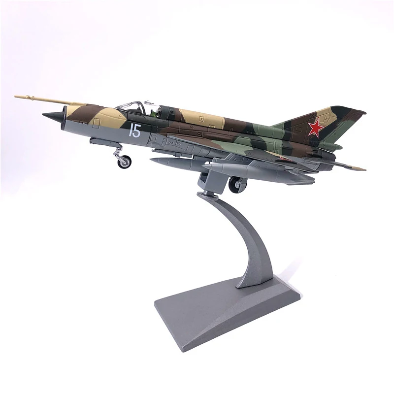 

JASON TUTU Diecast Metal 1/72 Scale MiG-21 Fighter Military Model Airplane Adult Children Collectible For Display Show Gift