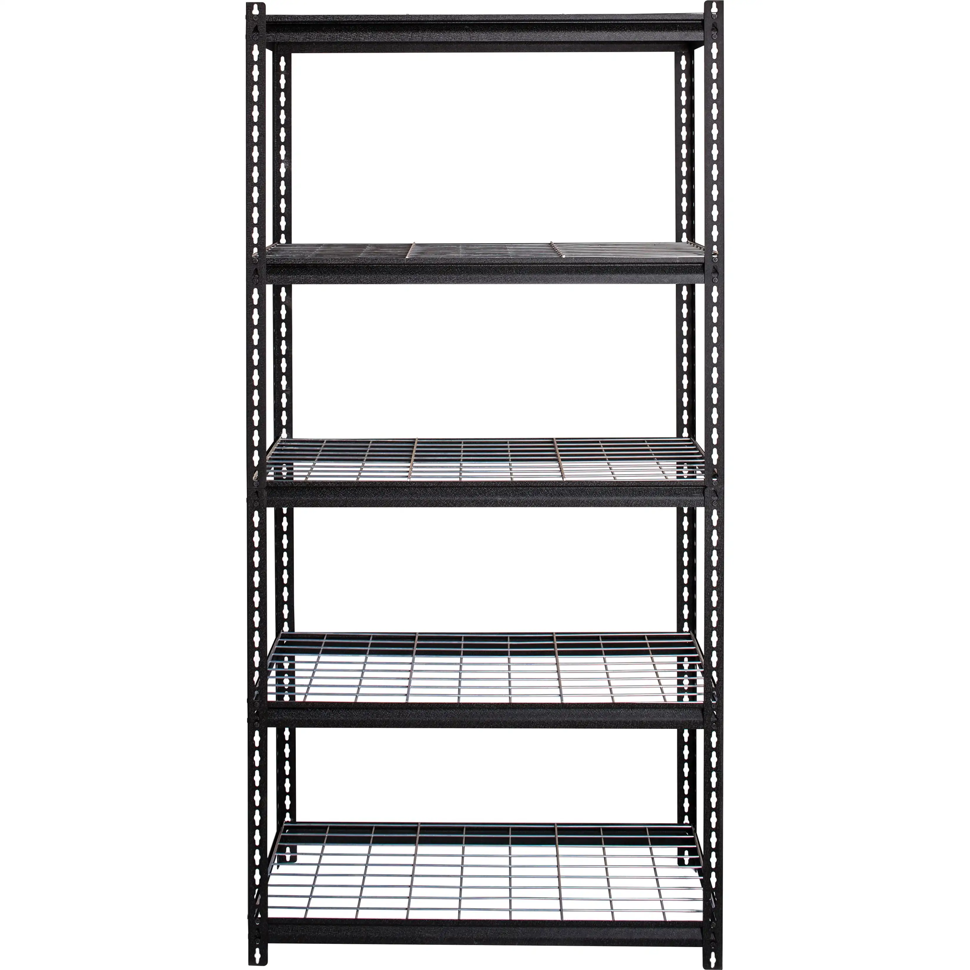 

Lorell, Wire Deck Shelving, 1 Each, Black