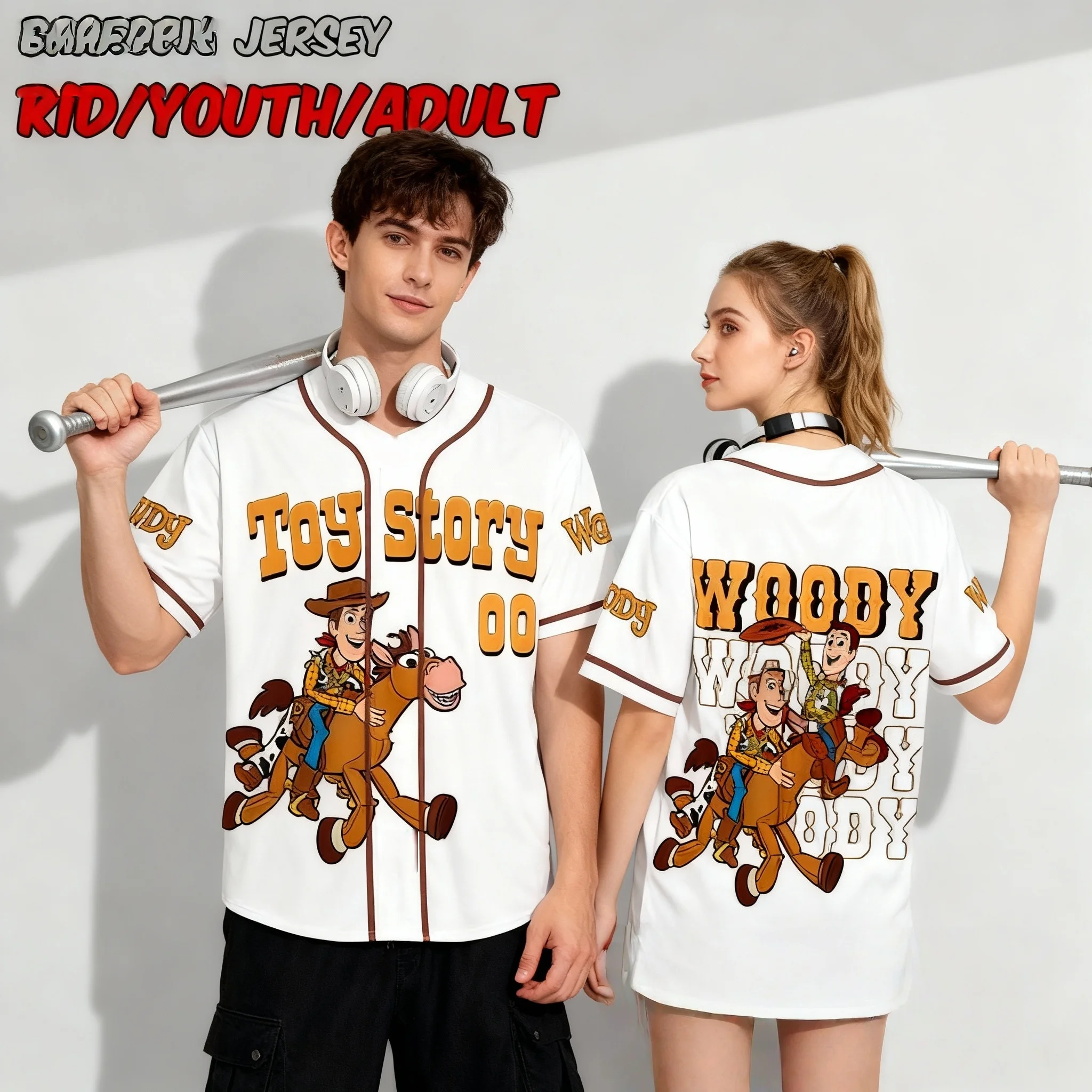 الصيف أعلى بيع قصة لعبة ديزني: سلسلة الخارقون سترات البيسبول الشارع المتضخم الرجال والنساء أزياء تي شيرت