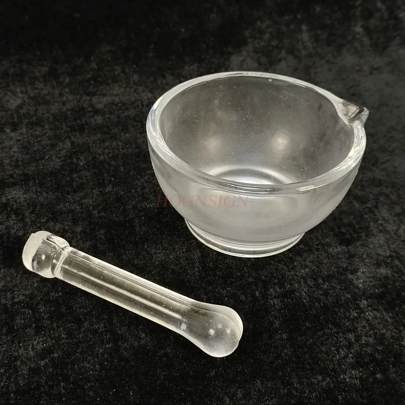 Diameter 90MM glass mortar and pestle ,educational equipment ,laboratory glass water ,lab equipment