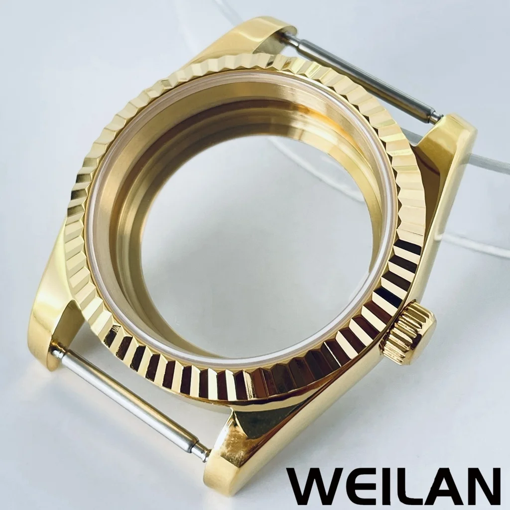 36mm 40mm Zilver Zwart Goud RoseGold NH34 NH35 NH36 NH38 NH39 NH70 NH72 ETA2824 PT5000 Horlogekast Top Waterdicht Saffier Crysta