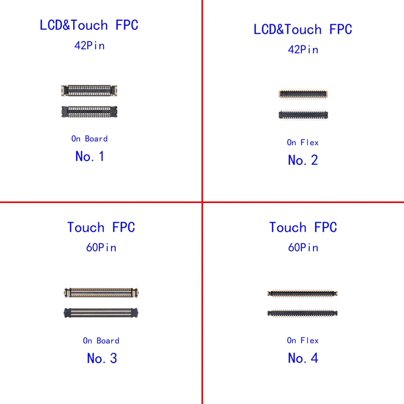 2-10PCS LCD Display FPC Connector on Motherboard For IPad Air4 Air 4 10.9 Inch A2316 A2324 A2325 A2072 Touch Screen Flex Plug