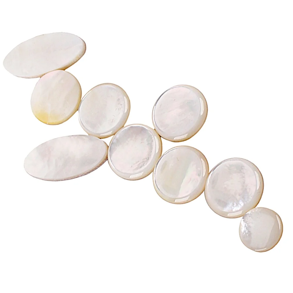 

9pcs Shell Key Button Set for Tenor Alto Saxophone Accessories Repair Kit High Quality Lightweight Glossy Decorative