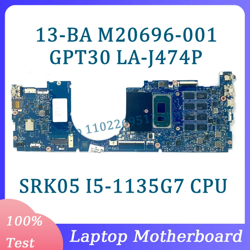 M20696-001 M20696-501 M20696-601 GPT30 LA-J474P For HP 13-BA Laptop Motherboard With SRK05 I5-1135G7 CPU 100%Tested Working Well