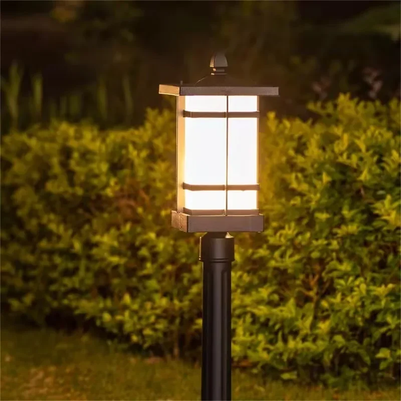 ELARA Klassieke buitengazonlamp Licht LED Waterdicht elektrisch huis voor Villa Path Garden